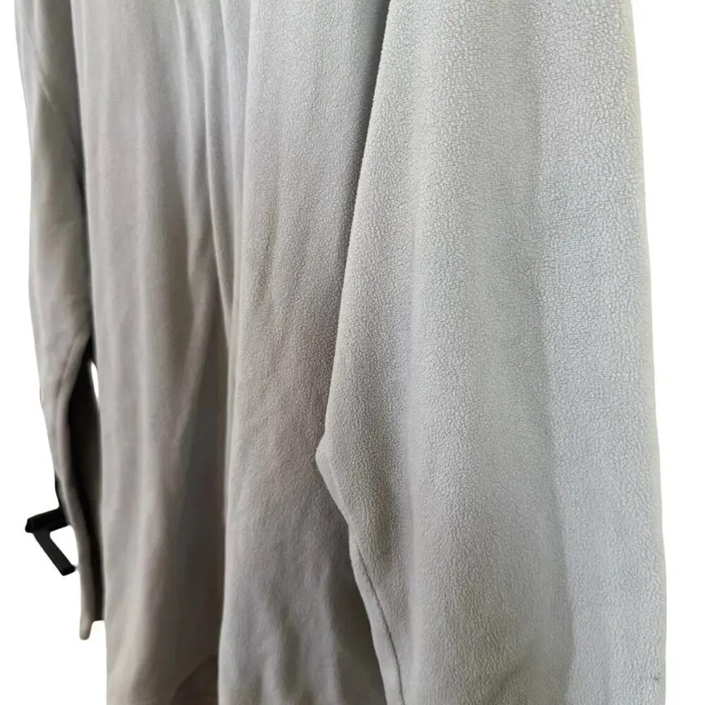 The North Face Mens Gray 1/4 Zip Fleece Long Sleeve Sweatshirt Pullover XXXL /3X